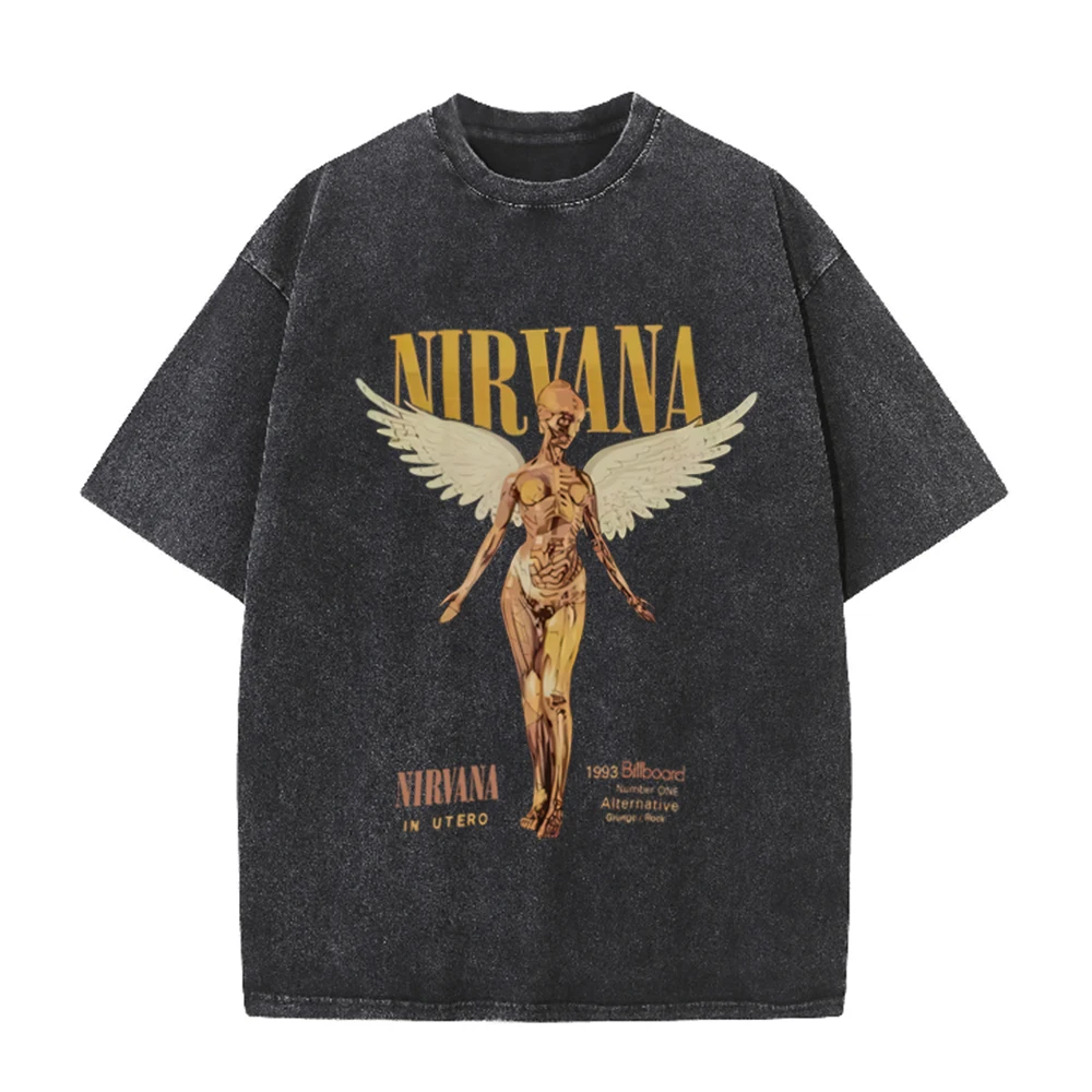 Vintage Collectible Figures - Kaos Oversize Retro Acid Wash Nirvana