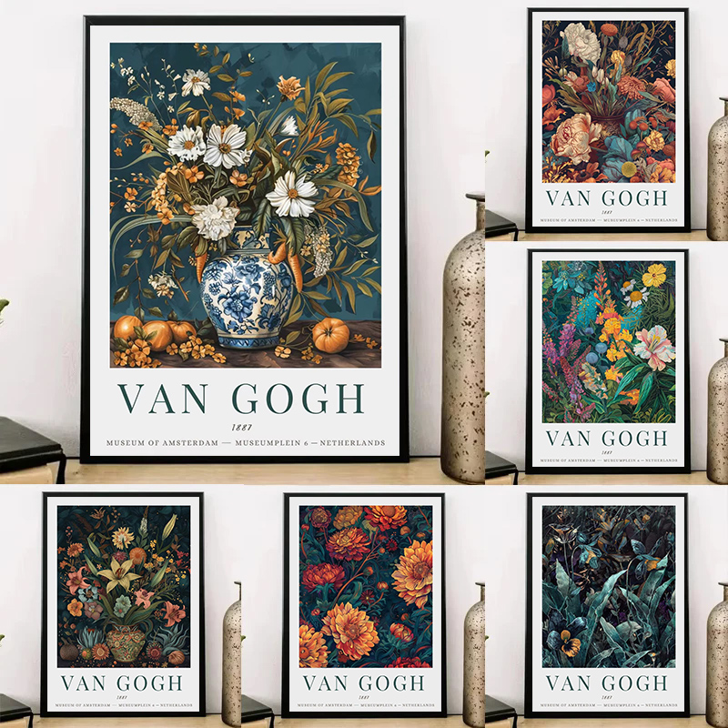 Vintage Collectible Posters - Koleksi Lukisan Van Gogh Vintage, Cetakan