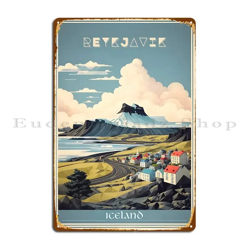Vintage Collectible Posters - Reykjavik S Vintage Beauty A Retro