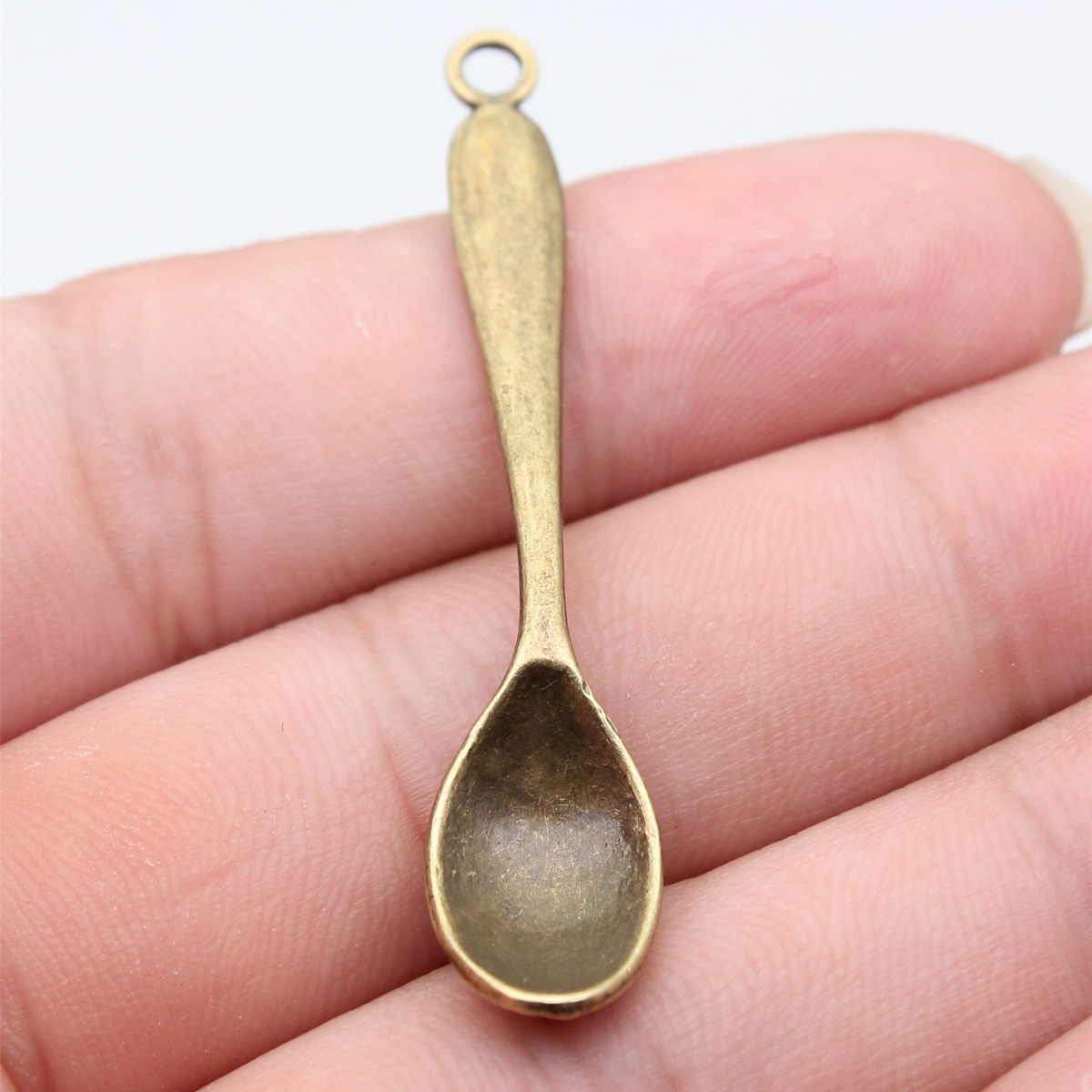 Vintage Collectible Spoons - 10 Buah 54X11Mm 5 Warna Jimat
