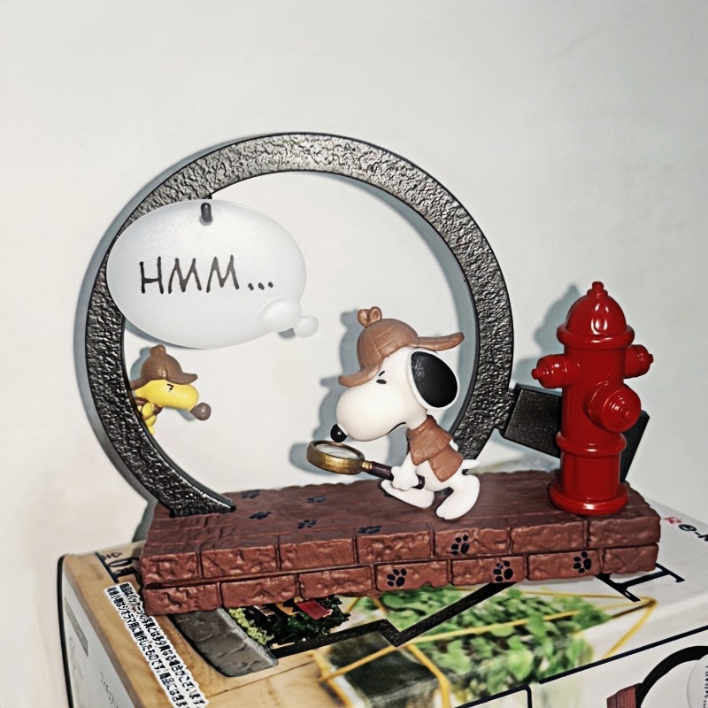 Vintage Collectible Figures - Figur Rement Snoopy Blind Box, Dekorasi