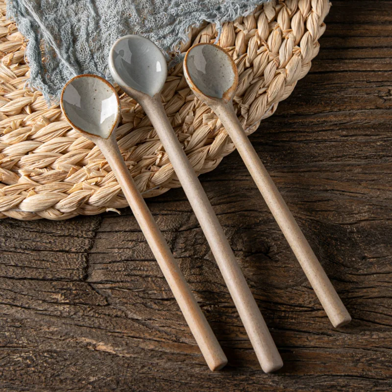 Sendok kopi kecil keramik Jepa - Vintage Collectible Spoons ulasan dan harga