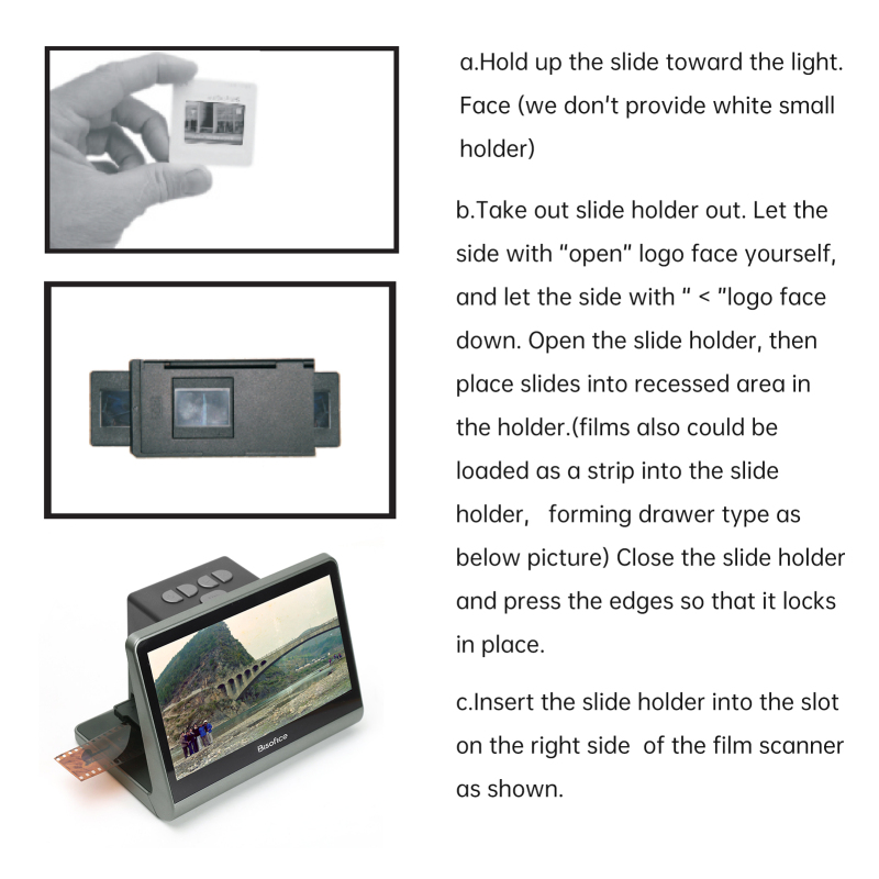 Pemindai geser Film bicoice un - Super 8 Film Reel ulasan dan harga