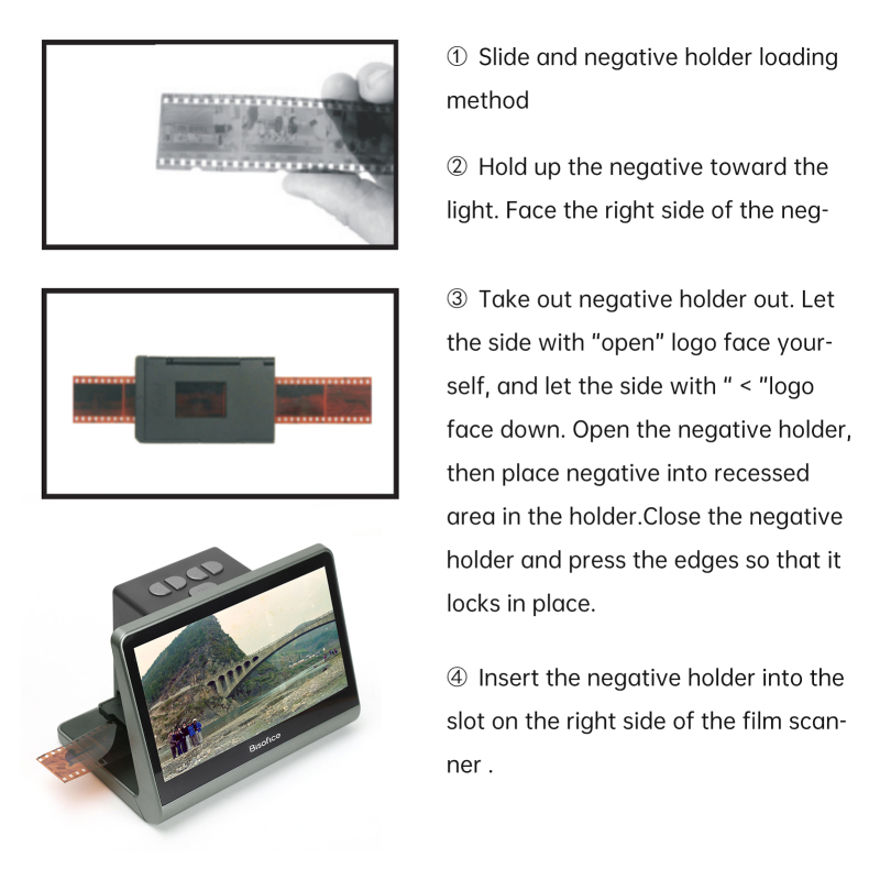 Pemindai geser Film bicoice un - Super 8 Film Reel ulasan dan harga