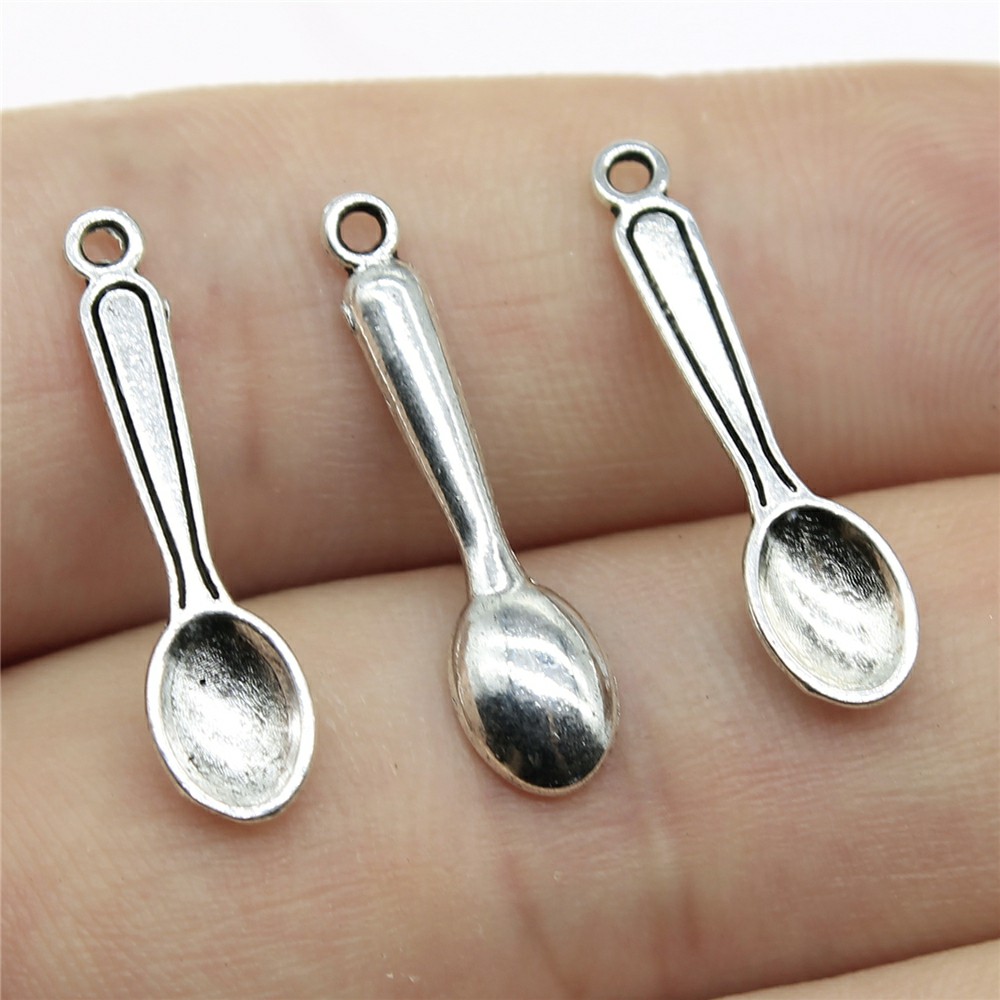 WYSIWYG 40 Buah 24X6Mm Sendok  - Vintage Collectible Spoons ulasan dan harga