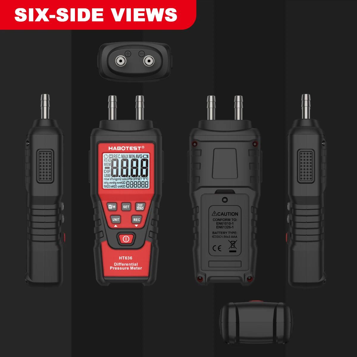 HABOTEST HT636 Pengukur Tekana - Analog Meter Gauge ulasan dan harga