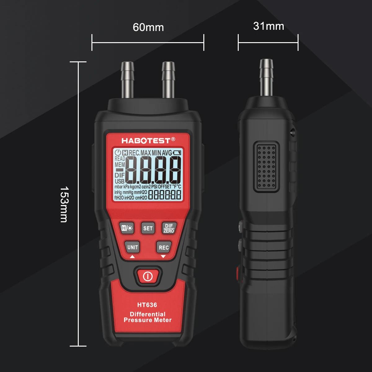 HABOTEST HT636 Pengukur Tekana - Analog Meter Gauge ulasan dan harga