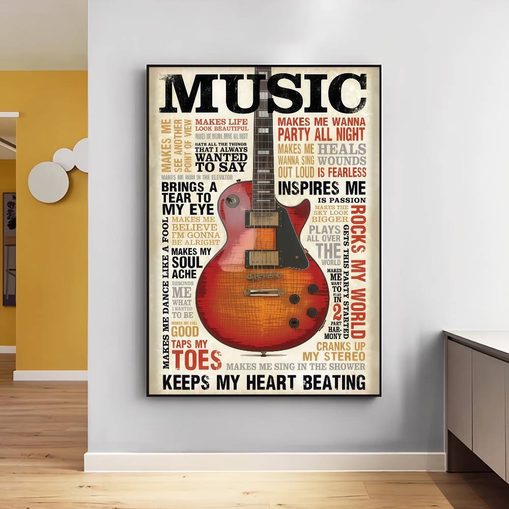 Koleksi Gitar Poster Seni Berp - Vintage Collectible Posters ulasan dan harga
