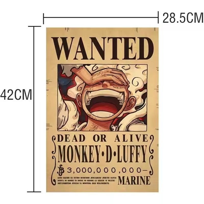 Poster Anime One Piece Bounty  - Vintage Collectible Figures ulasan dan harga
