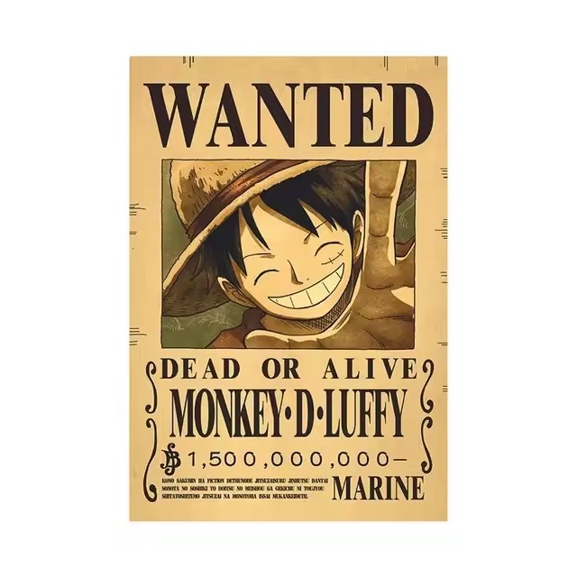 Poster Anime One Piece Bounty  - Vintage Collectible Figures ulasan dan harga