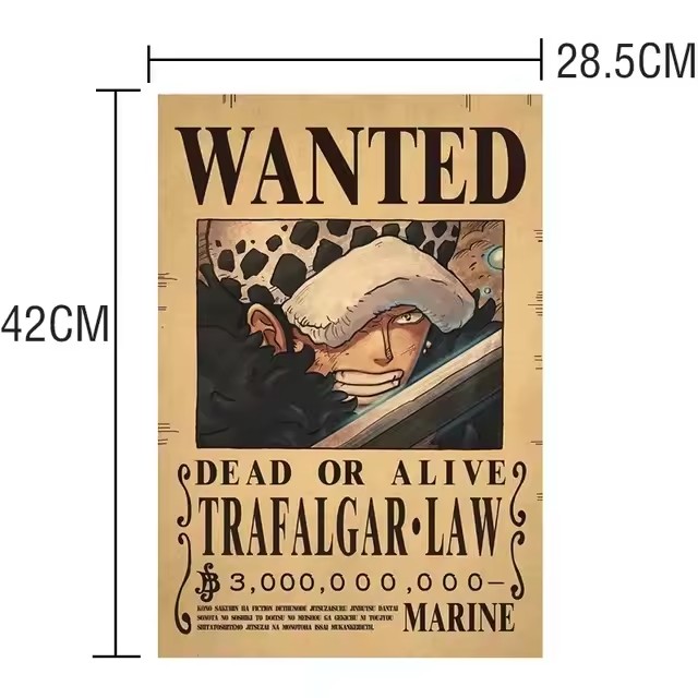 Poster Anime One Piece Bounty  - Vintage Collectible Figures ulasan dan harga