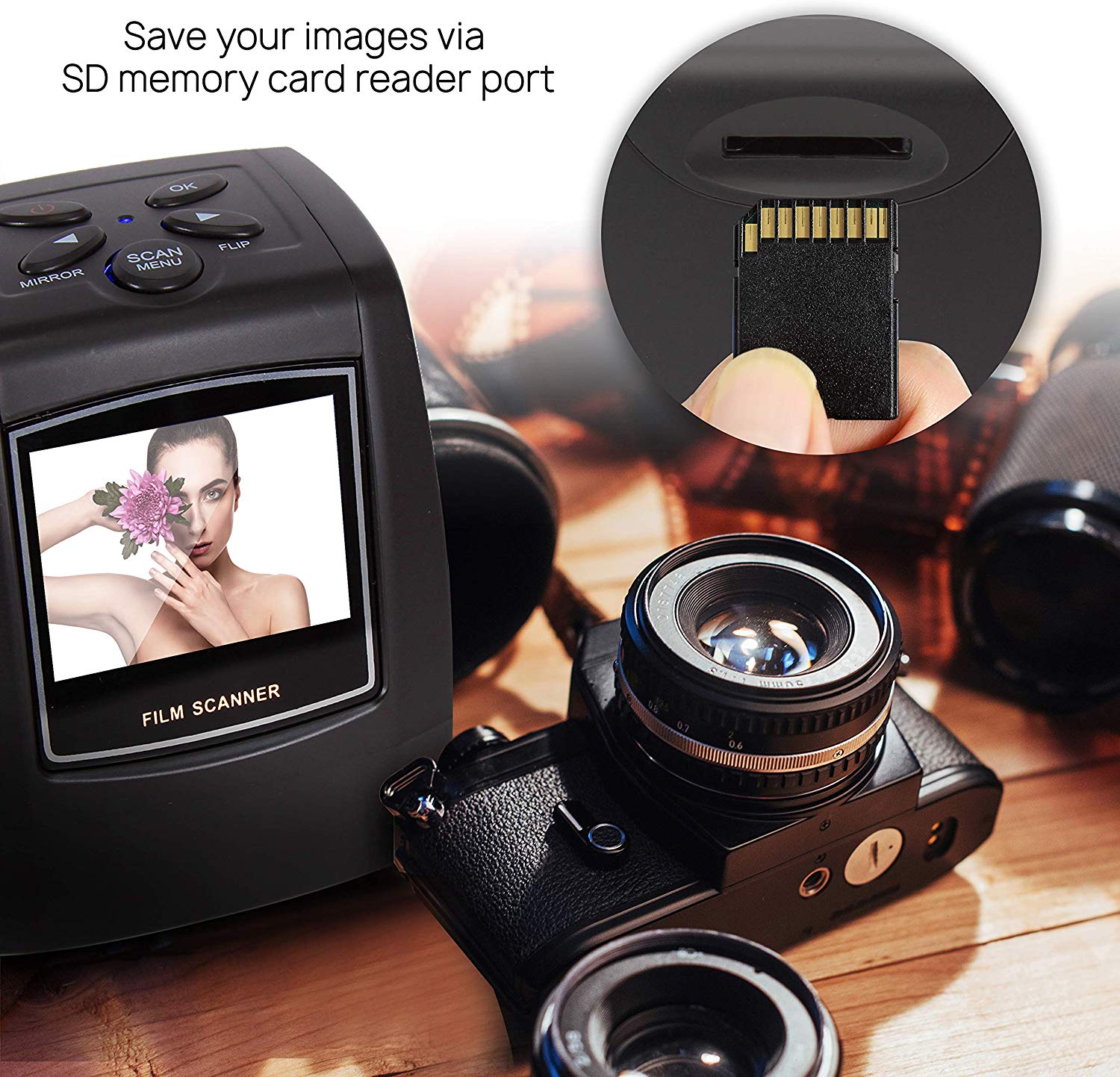 Pemindai Film Negatif Portabel - Super 8 Film Reel ulasan dan harga