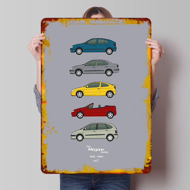 Koleksi Mobil Sport Megane 199 - Vintage Collectible Posters ulasan dan harga